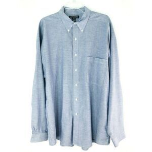 Structure Button Up Shirt Men's Size XL L/S Blue